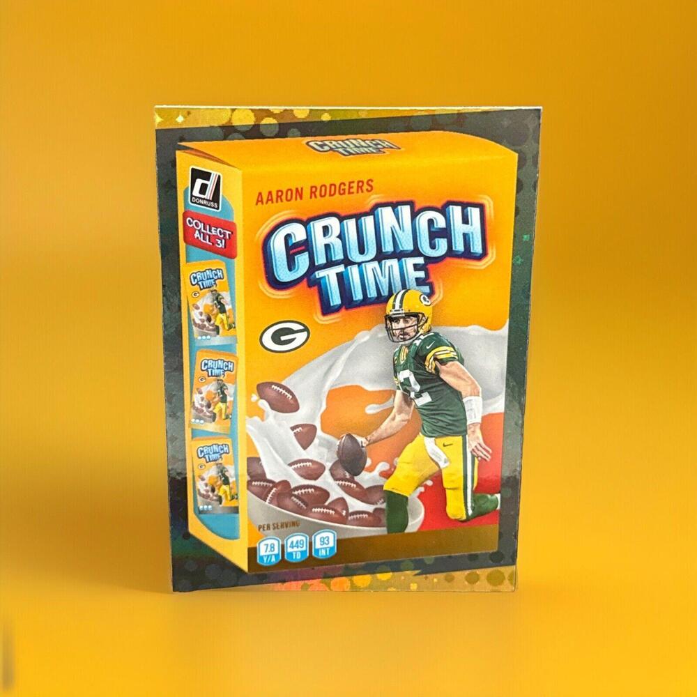 2022 Donruss - Crunch Time #CT-9 Aaron Rodgers Green Bay Packers Case Hit Card
